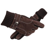 Maxbell Maxbell Windproof Snow Gloves Adjustable Heat Keep Driving Cycling Men  B 3D Black