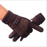 Maxbell Maxbell Windproof Snow Gloves Adjustable Heat Keep Driving Cycling Men  B 3D Black