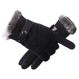 Maxbell Maxbell Windproof Snow Gloves Adjustable Heat Keep Driving Cycling Men  B 3D Black