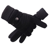 Maxbell Maxbell Windproof Snow Gloves Adjustable Heat Keep Driving Cycling Men  B 3D Black