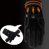 Maxbell Maxbell Windproof Snow Gloves Adjustable Heat Keep Driving Cycling Men  B 3D Black