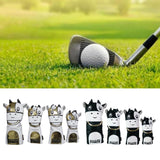 Maxbell Maxbell 4Pcs Embroidered Golf Club Head Cover Driver Wood Headcover Protector Gold