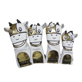 Maxbell Maxbell 4Pcs Embroidered Golf Club Head Cover Driver Wood Headcover Protector Gold