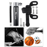 Maxbell Maxbell Mini Bike Pump Compact Tire Pump Inflator 120PSI for Soccer Balloon Black