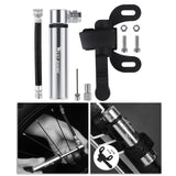 Maxbell Maxbell Mini Bike Pump Compact Tire Pump Inflator 120PSI for Soccer Balloon Silver