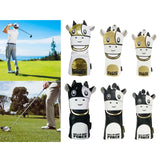 Maxbell Maxbell Cow Headcovers Golf Hybrid Driver Covers Water-Proof Headcovers 1 Gold