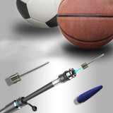Maxbell Maxbell Bike Pump Hand Portable Cycling Inflator Tyre Tire With High Pressure Gauge Sliver and Gray