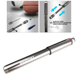 Maxbell Maxbell Bike Pump Hand Portable Cycling Inflator Tyre Tire With High Pressure Gauge Sliver and Gray