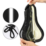 Maxbell Bike Seat Cover Comfort Padding Soft Silicone Saddle Cushion Accessories Black and Gray