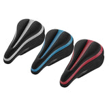 Maxbell Bike Seat Cover Comfort Padding Soft Silicone Saddle Cushion Accessories Black and Gray