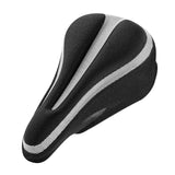 Maxbell Bike Seat Cover Comfort Padding Soft Silicone Saddle Cushion Accessories Black and Gray