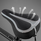 Maxbell Maxbell Bike Seat Cover Comfort Padding Soft Silicone Saddle Cushion Accessories Black and Gray