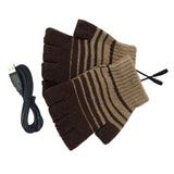 Maxbell Maxbell Winter USB Heated Gloves Hand Warmer Electric Heating Gloves Brown