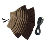 Maxbell Maxbell Winter USB Heated Gloves Hand Warmer Electric Heating Gloves Brown