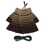 Maxbell Maxbell Winter USB Heated Gloves Hand Warmer Electric Heating Gloves Brown