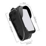 Maxbell Maxbell Bike Phone Mount Bag Top Tube for Bicycle Top Tube Black