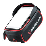 Maxbell Maxbell Bike Phone Mount Bag Top Tube for Bicycle Top Tube Black Red