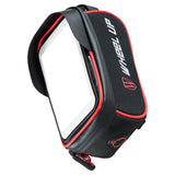 Maxbell Maxbell Bike Phone Mount Bag Top Tube for Bicycle Top Tube Black Red