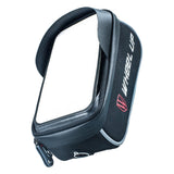 Maxbell Maxbell Bike Phone Mount Bag Top Tube for Bicycle Top Tube Black Gray