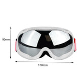 Maxbell Maxbell 1PcMens Women Anti-Fog Tinted Lens Snow Board Ski UV Sunglasses Goggles White Sliver Lens