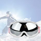 Maxbell Maxbell 1PcMens Women Anti-Fog Tinted Lens Snow Board Ski UV Sunglasses Goggles White Sliver Lens