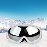 Maxbell Maxbell 1PcMens Women Anti-Fog Tinted Lens Snow Board Ski UV Sunglasses Goggles White Sliver Lens