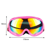 Maxbell Maxbell 1PcMens Women Anti-Fog Tinted Lens Snow Board Ski UV Sunglasses Goggles Rose Red Lens