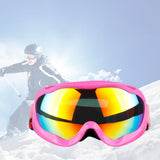 Maxbell Maxbell 1PcMens Women Anti-Fog Tinted Lens Snow Board Ski UV Sunglasses Goggles Rose Red Lens
