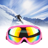 Maxbell Maxbell 1PcMens Women Anti-Fog Tinted Lens Snow Board Ski UV Sunglasses Goggles Rose Red Lens