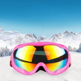 Maxbell Maxbell 1PcMens Women Anti-Fog Tinted Lens Snow Board Ski UV Sunglasses Goggles Rose Red Lens