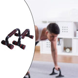 Maxbell Push up Bars Non-Slip for Floor Exercise Equipment for Women Red Black - Aladdin Shoppers