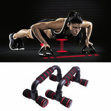 Maxbell Push up Bars Non-Slip for Floor Exercise Equipment for Women Red Black - Aladdin Shoppers