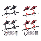 Maxbell Maxbell Hydraulic Disc Brakes Set Aluminum Alloy for MTB Bike Black without Disc