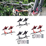 Maxbell Maxbell Hydraulic Disc Brakes Set Aluminum Alloy for MTB Bike Black without Disc