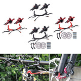 Maxbell Maxbell Hydraulic Disc Brakes Set Aluminum Alloy for MTB Bike Black without Disc