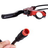 Maxbell Maxbell Hydraulic Disc Brakes Set Aluminum Alloy for MTB Bike Red without Disc