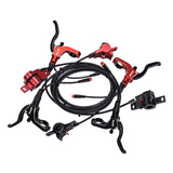 Maxbell Maxbell Hydraulic Disc Brakes Set Aluminum Alloy for MTB Bike Red without Disc