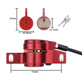 Maxbell Maxbell Hydraulic Disc Brakes Set Aluminum Alloy for MTB Bike Red without Disc