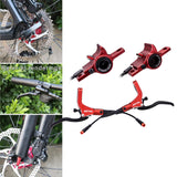 Maxbell Maxbell Hydraulic Disc Brakes Set Aluminum Alloy for MTB Bike Red without Disc
