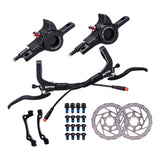 Maxbell Maxbell Hydraulic Disc Brakes Set Aluminum Alloy for MTB Bike Black with Disc