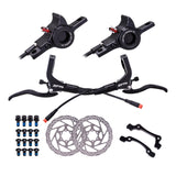Maxbell Maxbell Hydraulic Disc Brakes Set Aluminum Alloy for MTB Bike Black with Disc
