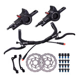 Maxbell Maxbell Hydraulic Disc Brakes Set Aluminum Alloy for MTB Bike Black with Disc