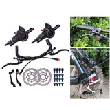Maxbell Maxbell Hydraulic Disc Brakes Set Aluminum Alloy for MTB Bike Black with Disc