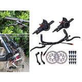 Maxbell Maxbell Hydraulic Disc Brakes Set Aluminum Alloy for MTB Bike Black with Disc