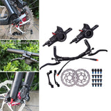 Maxbell Maxbell Hydraulic Disc Brakes Set Aluminum Alloy for MTB Bike Black with Disc