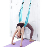 Maxbell Maxbell Pilates Belt Open Hip Stretch Split Pull Rope Back Waist Aerial Yoga Trainer Blue