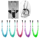 Maxbell Maxbell Pilates Belt Open Hip Stretch Split Pull Rope Back Waist Aerial Yoga Trainer Blue
