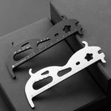 Maxbell Maxbell Bicycle Chain Checker Bike Chains Gauge Measuring Ruler Silver