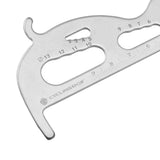 Maxbell Maxbell Bicycle Chain Checker Bike Chains Gauge Measuring Ruler Silver
