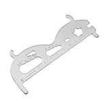 Maxbell Maxbell Bicycle Chain Checker Bike Chains Gauge Measuring Ruler Silver
